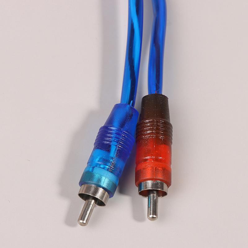 Car Mp3 Audio Rca Y Splitter 1Rca Female To 2Rca Male Adapter One Female To Two Male Cord Converter For Car Audio Amplifier