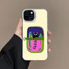 Fish Funny Sardines Laser Phone Case For iPhone 16 15 Pro Max Plus 14 13 12 Mini 11 Pro Max Shockproof Protective Back Covers