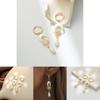 Fashionable Moon Teardrop Pendant Earrings With Elegant Natural Shell Design