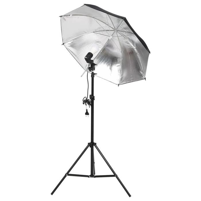 VidaXL Photo Studio Kit with Lighting and Backdrop Photography Light Background System Backdrop Support Kit 3094710