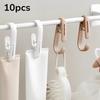 10pcs Multifunctional Clip Kitchen Storage Hook Curtain Clip Cosmetic Hanging Plastic Clip Coat Clip Home Storage Hook Wall Hook