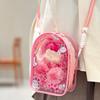 1 Set For Skullpanda Doll Cartoon Printing Protective Cover Pain Bag With Rope For 15-17Cm Labubu Crossbody Baby Walking Bag