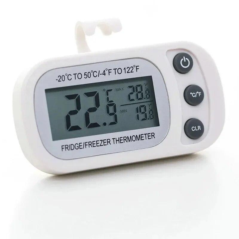 Digital Kylskåpstermometer Frys Kylrum Fuktsäker Inomhus Precisionstermometer