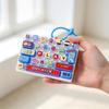 26-Key Keyboard Fidget Keychain Cute 3D Button Keycap Clicker Toy Backpack Bag Pendant Stress Relief Sensory Toy Gift