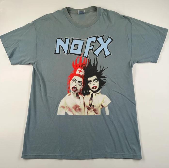 

NOFX Shirt Pump Up Short Sleeve Blue All Size Shirt Unisex T-Shirt XXXL