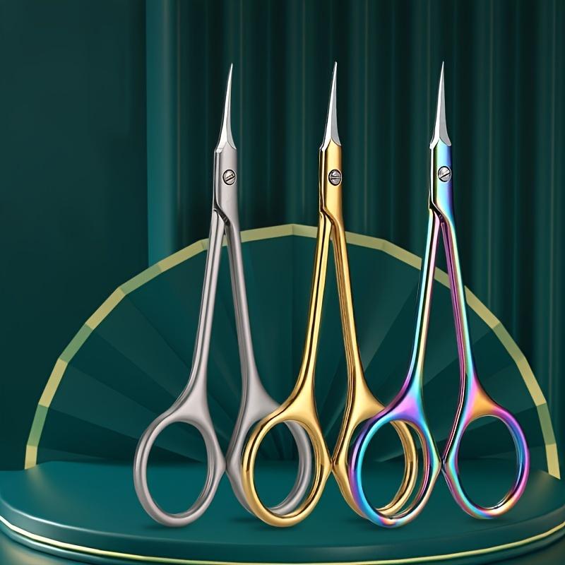 3pcs Precision Stainless Steel Scissors Dead Skin Scissors Multi Functional Beauty Tool with Easy-to-Grip Handle and Sharp Tip