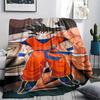 Dragon Ball characters Print Flannel Blanket,High quality Comfortable for All Seasons,Home Decor,Warmth and Comfort,Perfect for Christmas Gifts