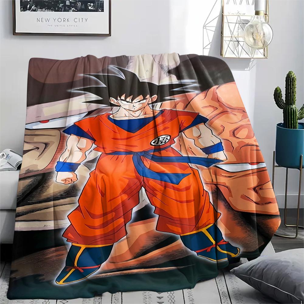 Dragon Ball characters Print Flannel Blanket,High quality Comfortable for All Seasons,Home Decor,Warmth and Comfort,Perfect for Christmas Gifts