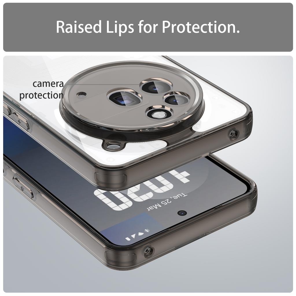 For Nothing Phone (3a) Pro Case TPU+Acrylic Phone Back Cover Anti Yellowing