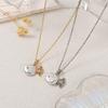 Baroque Pearl Fish Necklace with Irregular Luster Pendant on Gold-Plated Clavicle Chain