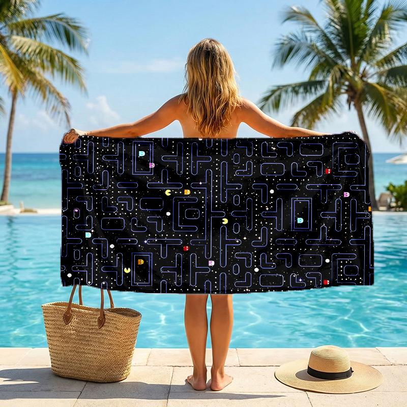 Pixel Game Mode Strandtuch: Ideal für Sommerabenteuer Weich, saugfähig und schnell trocknend geeignet zum Schwimmen und Baden