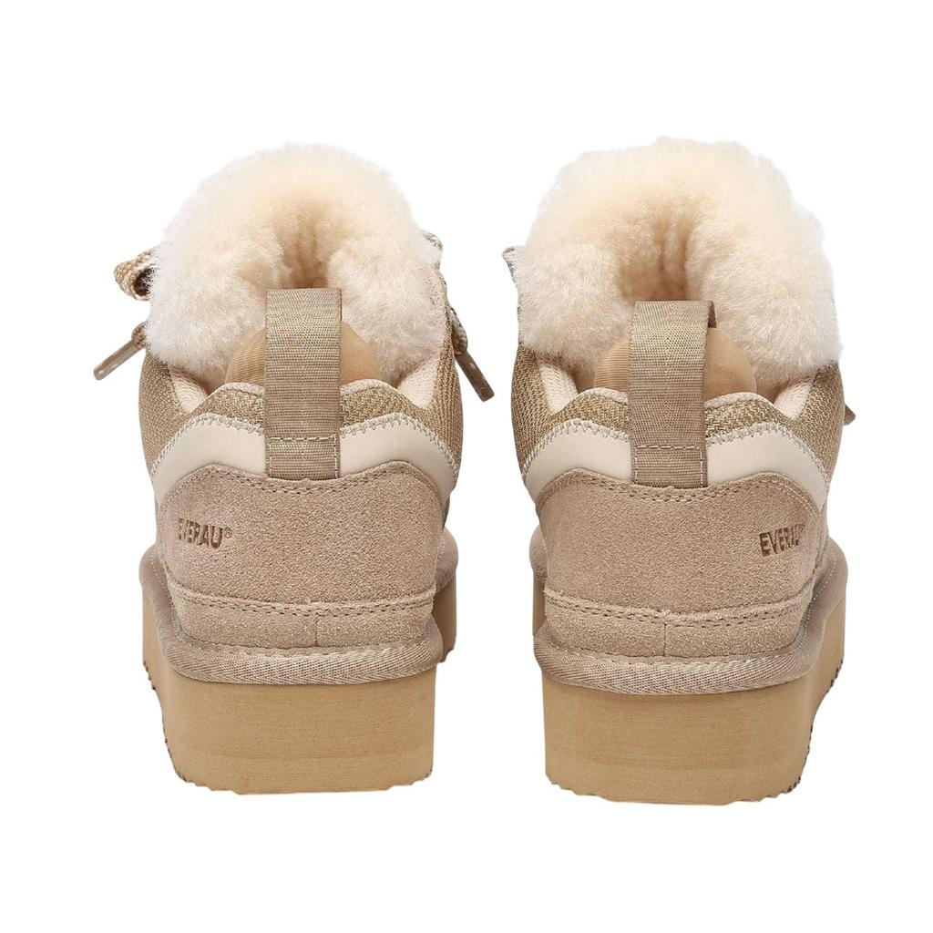 EverAu Womens/Ladies Marbled Leather Trainers