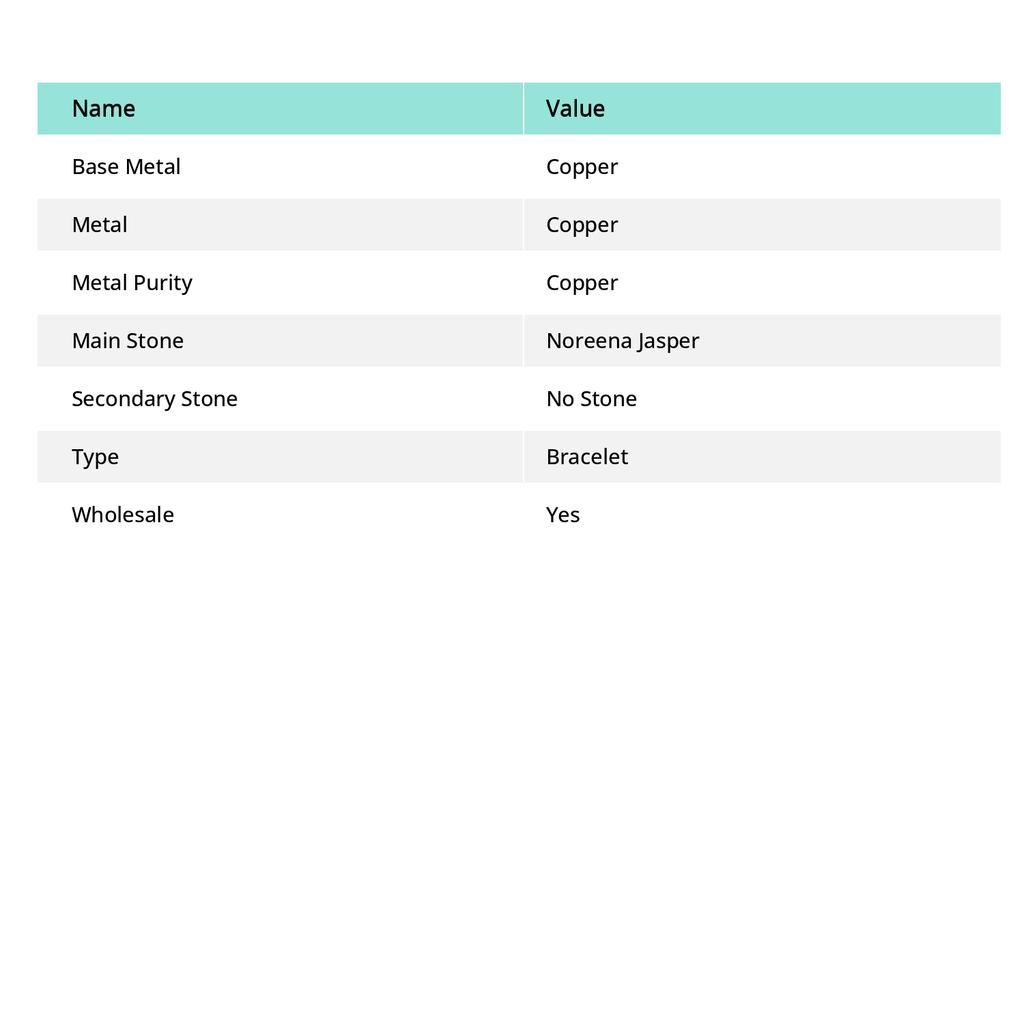 Noreena Jasper Handmade Copper Wire Wrap Cuff Bangle Adjustable C0f31