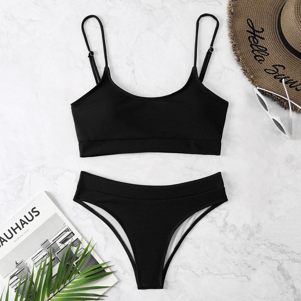 High Waist  Swimsuits Women Swimwear  Bathing Suit Biquini Brazilian  2025 New Beachwear High Waist Bikini  Push Up Bikini