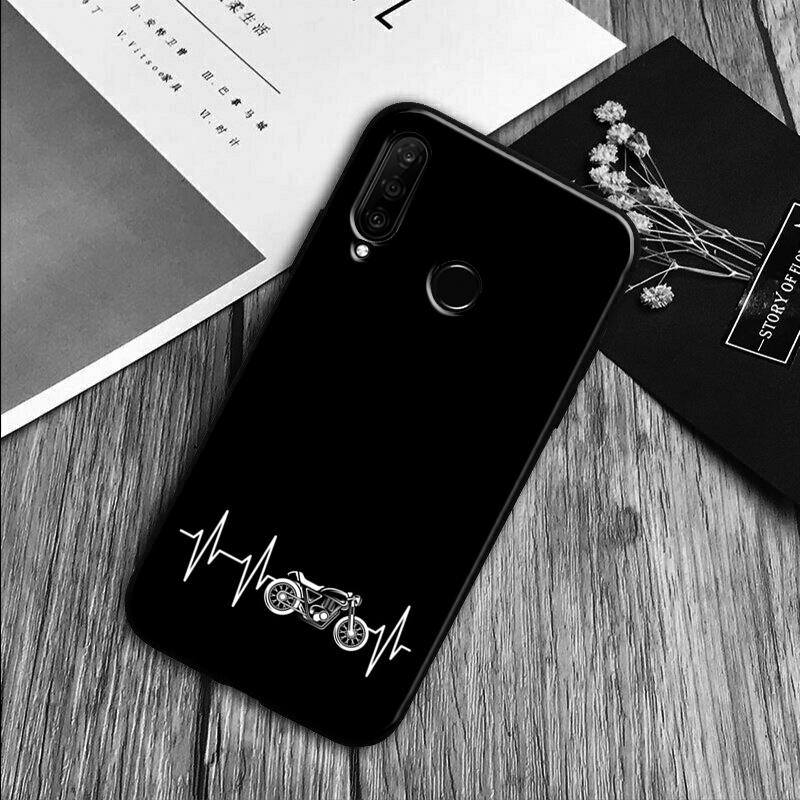 

Motorcycle Heartbeat For Huawei Nova Y70 Y91 Y61 Y72 Y73 Y90 Y60 3i 7i 8i 11 12i 9 10 SE P20 P30 Pro P40 Lite Case Huawei Nova Y61