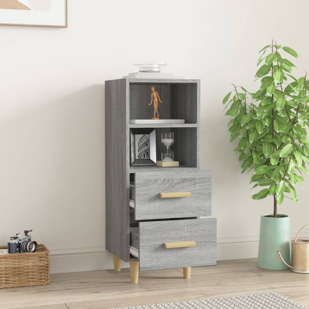 Sideboard Gray Sonoma 34.5 x 34 x 90 cm Particleboard