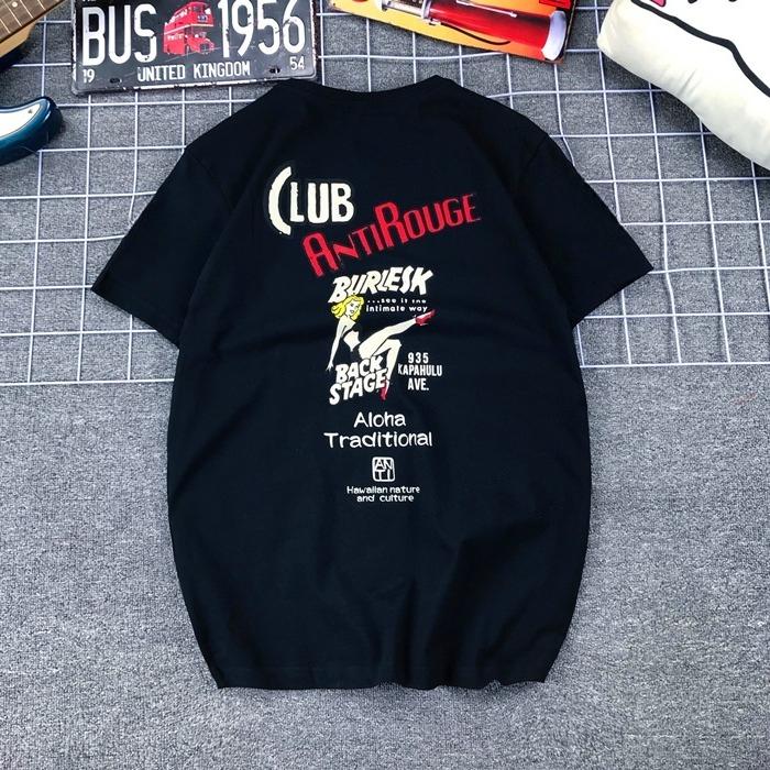 

Japanese Trendy Brand Monroe American Retro Cartoon Print Kaji Pure Cotton Locomotive Loose Short-sleeved T-shirt for Men Women 3XL