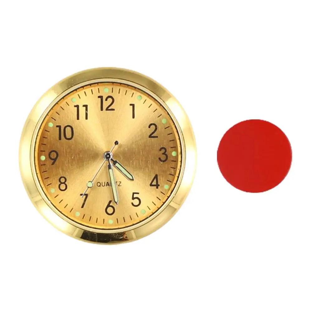 Mini Electronic Clock Universal Car Dash Clock Luminous Quartz Watch Ornament Waterproof Mini Watch Car Quartz Clock For Ca Y3P5