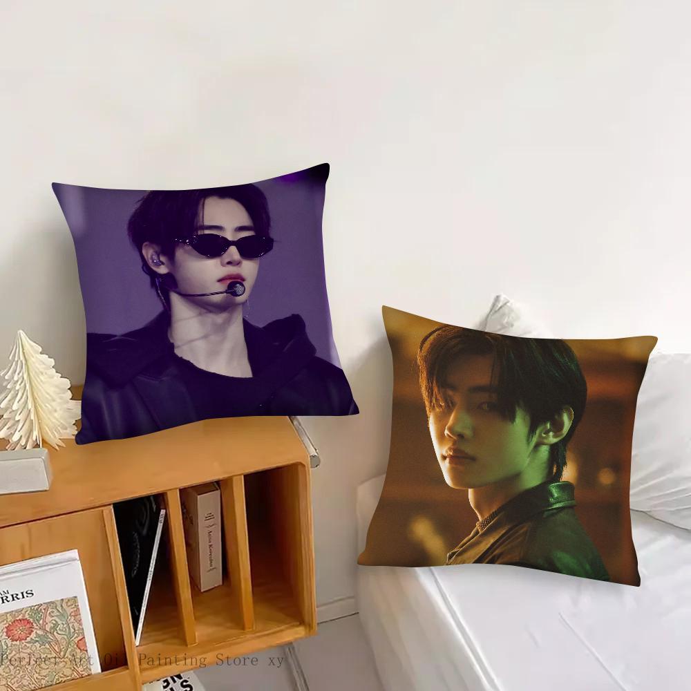 Park Sunghoon Cantante Pop Federa Quadrata Camera da Letto Divano Cuscino Comfort per il Tempo Libero Auto Soggiorno Decorazione per la Casa 40X40