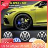 Dla VW Nowe 4 szt. 56/60/65/70/75mm Nakładki na Środkowe Piasty Kół Samochodowych Naklejka Odznaka Dla Volkswagen VW B5 GTI Golf 5 7 Caddy Passat b6 Tigua