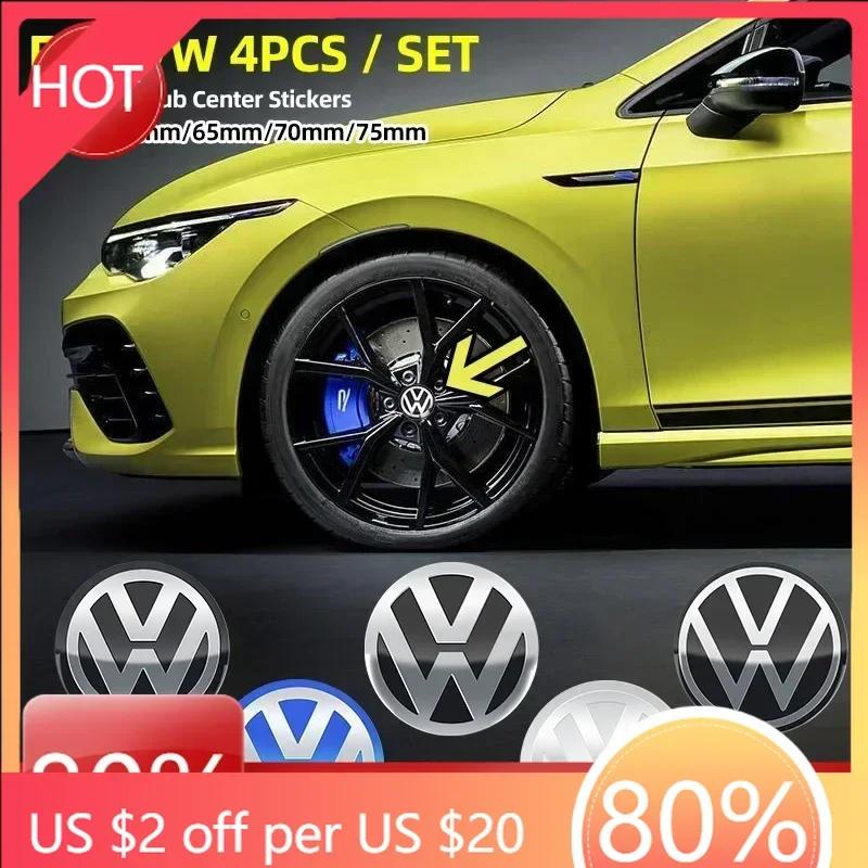 Dla VW Nowe 4 szt. 56/60/65/70/75mm Nakładki na Środkowe Piasty Kół Samochodowych Naklejka Odznaka Dla Volkswagen VW B5 GTI Golf 5 7 Caddy Passat b6 Tigua