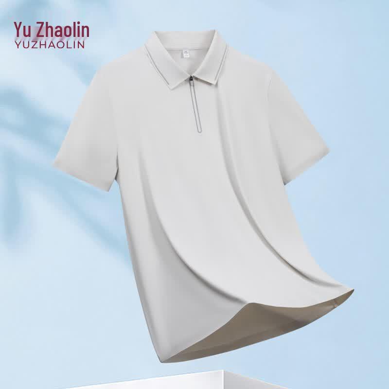 YUZHAOLIN Men's Summer Quick-Dry Loose Fit Polo Shirt