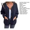 Round Neck Women Jacket Winter Single-breasted Cardigan Long Sleeves Outerwear with Pockets Warm Heat Retention OL Commuting Coat