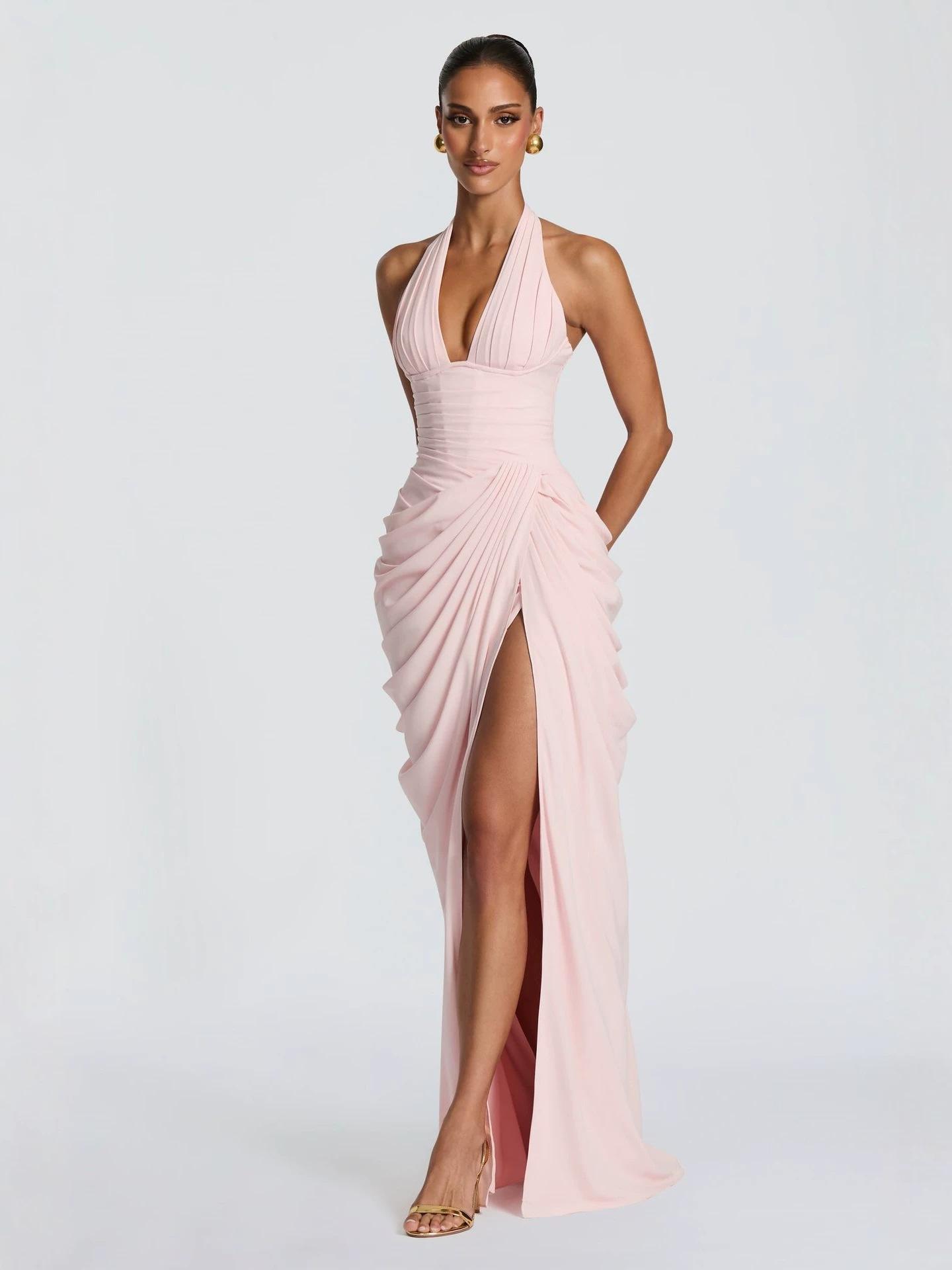 European and American sexy dresses, deep