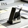 Creative Office Supplies Decor Piano Shape Pen Holder, Music Themed Organizer, with Phone Stationery Holder Design, Storage Box for And School Shaped