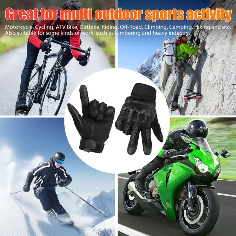Motocyklové celoprstové rukavice Dotyková obrazovka Protiskluzové Prodyšné Rychleschnoucí Sportovní rukavice Pro venkovní trénink
