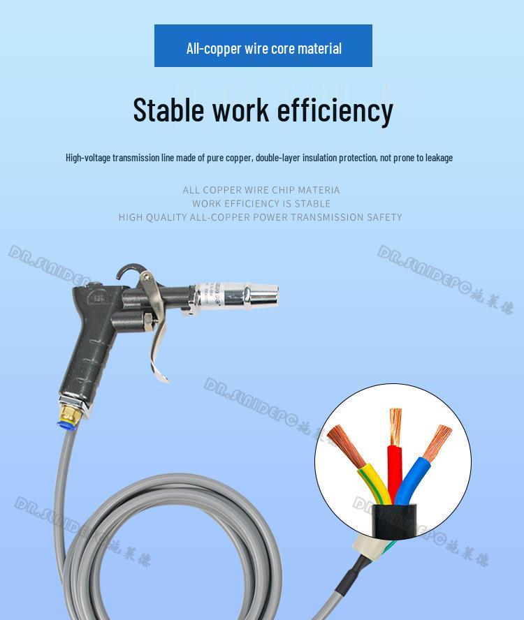 SL-004 Adjustable Ionizing Handheld Anti-static Air Blower Gun for Dust Removal