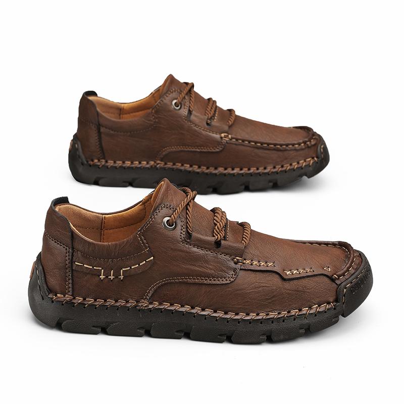 Hot Selling New Handmade Men's Leather Shoes Retro Versatile and Comfortable Style Daily Office Outdoor Shoes Plus Size 38-48