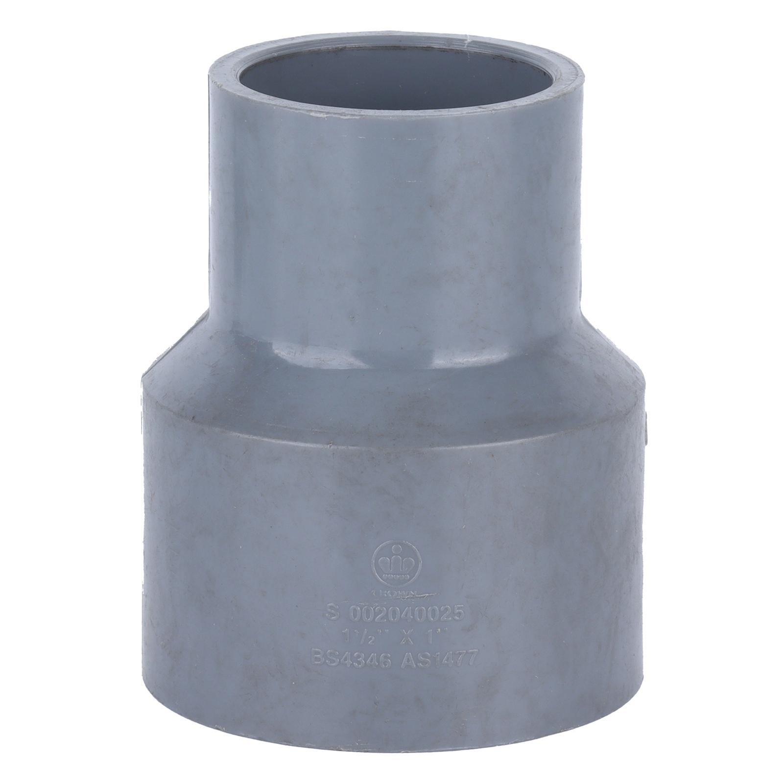 

1in PVC Straight Reducing Connector Water Pipe Adapter for Water Supply Pipe Fittings