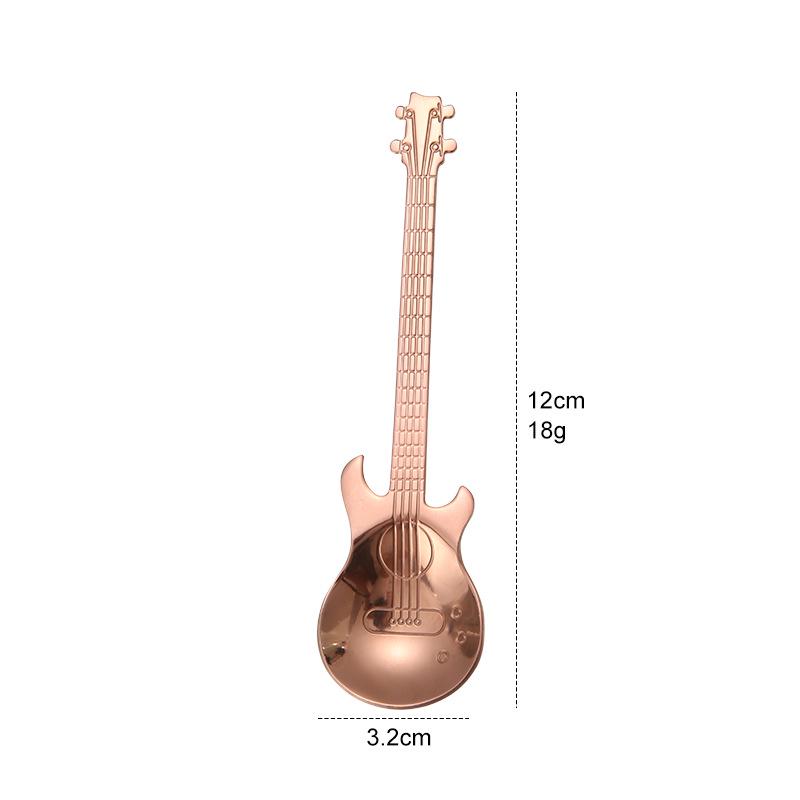 304 Stainless Steel Guitar Bass Tea/Coffee Stirring Spoon
