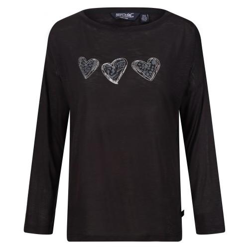 

Regatta Womens/Ladies Carlene Hearts Long-Sleeved T-Shirt 16 UK