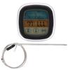 Meat Thermometer Digital Display Touch Screen Kitchen Timer Fork for Barbecue BBQ Cooking