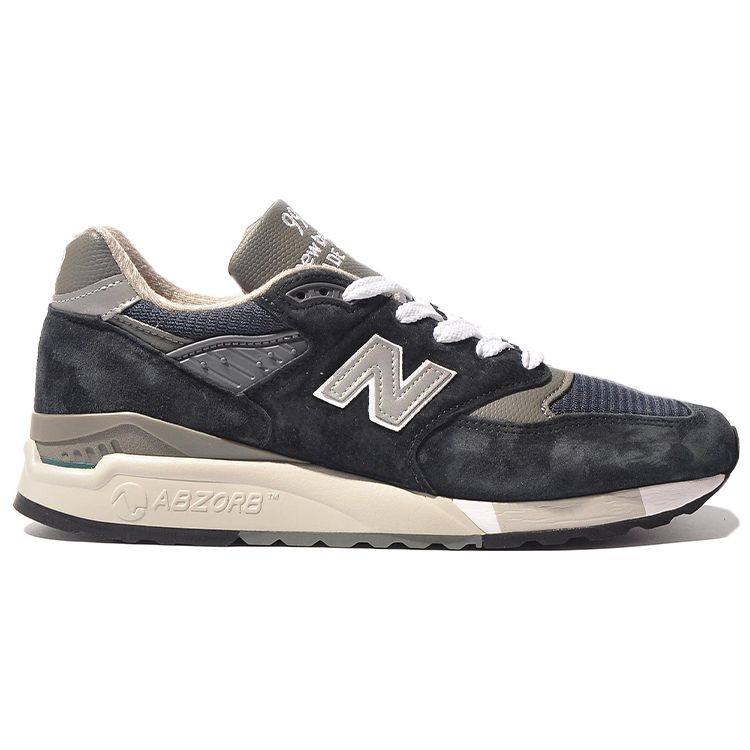 New Balance 998 Classic Made In USA Navy Grey Men Sneakers Blue M998NV