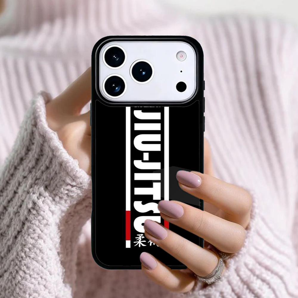 BJJ Brazilian Jiu Jitsu Bumper Phone Case For Apple iPhone 17 Air 16E 15 14 Plus 13 12 11 Pro Max Mini Funda Cover