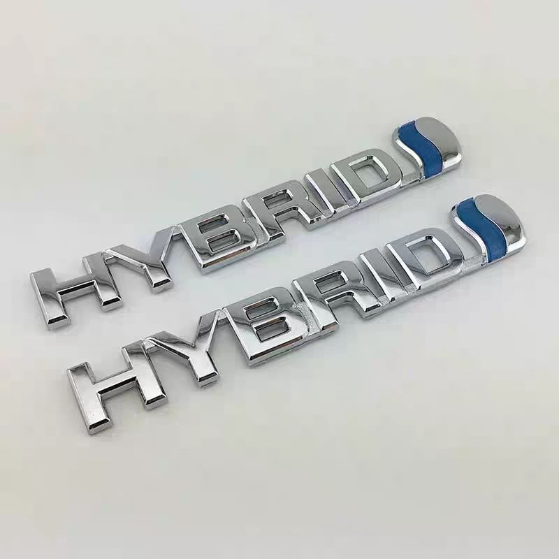 Hybrid ABS Emblem Sticker Rear Tail Badge Logo for Toyota Camry RAV4 Prius Corolla Highlander Avalon C-HR Yaris Car Accessories