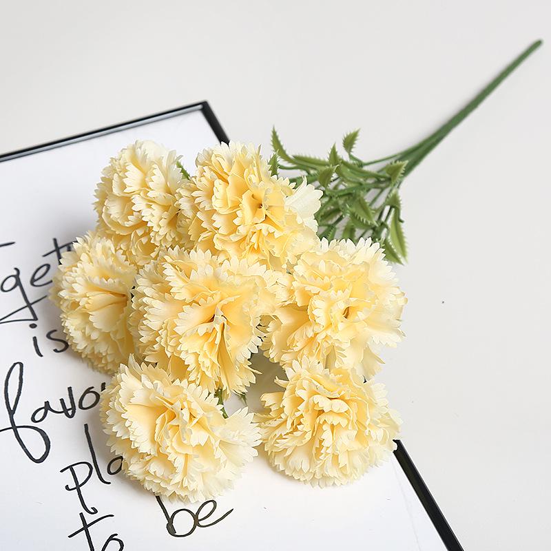 High-End Artificial Carnation Bouquet for Weddings and Home Decor