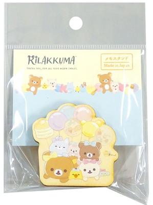 Nagano Factory Rilakkuma Memo Stand Smiling Happy for You RK650 -