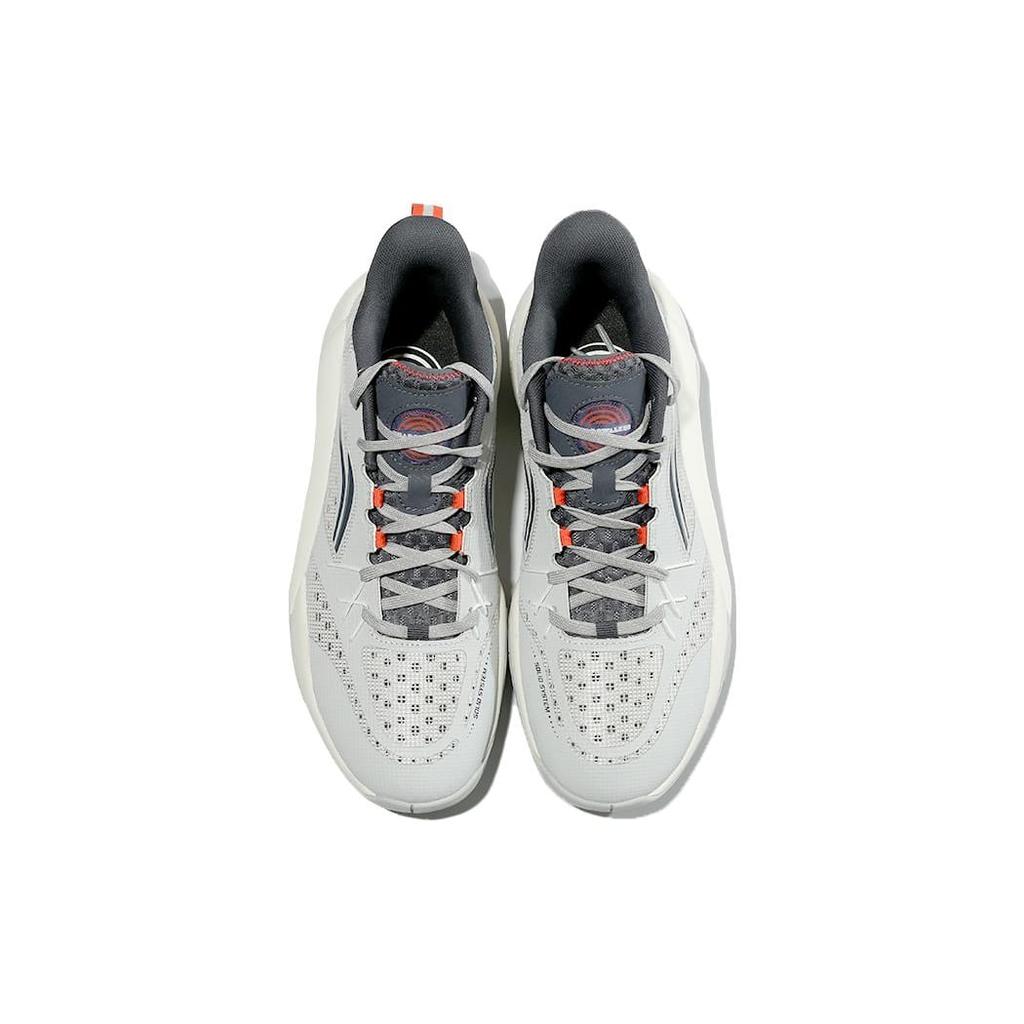 Li Ning Cushioning, Wear Resistant Low Top Basketball Shoes Men's Gray ABPS047-3