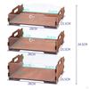 Wooden Paint Organizer Durability 3 Tier Premium Practical Easily Install, Multipurpose,