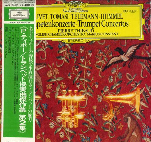 

LP Record PIERRE THIBAUD - Trumpet Concerto Masterpieces Volum MG2452 DEUTSCHE GRAMMO Japan Obi Classical Used