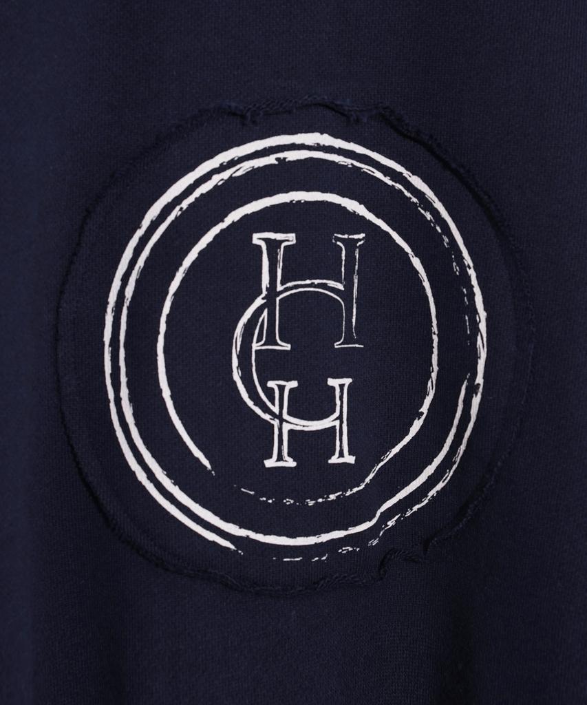 HARDCORE HAPPINESS Round Combination Sweatshirt_Navy