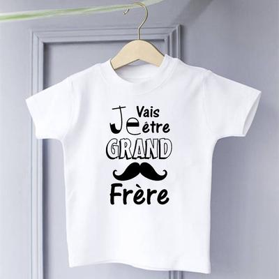 Diventerò un Fratello Super Grande Maglietta per Bambini Bambini Piccoli Maglietta Top Annuncio Bebè Maglietta per Bambini Piccoli Vestiti Estivi