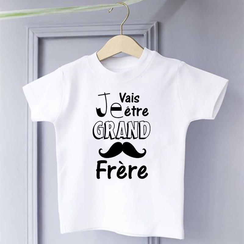 Vou Ser um Super Irmão Mais Velho Camiseta Infantil Crianças Bebês Camiseta Tops Anúncio do Bebê Camiseta Infantil Roupas de Verão