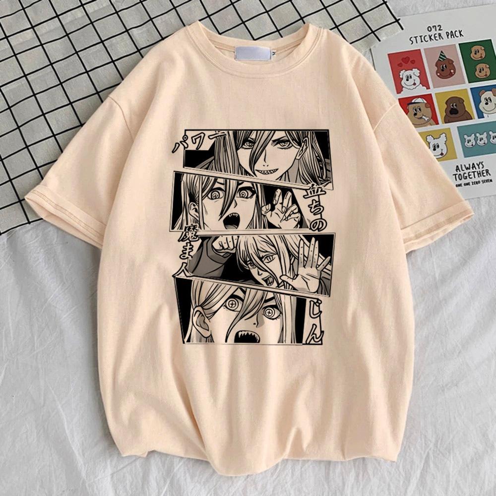 Chainsaw Unisex Top Tees Girl Digital Kawaii Comfortable 80s T Shirt Graphic Hip Hop Retro Colorful