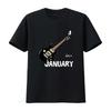 Rock Stars Are Born In January N Roll Birthday S T Shirt Black 2XL Vintage Washed Unisex Soft Casual Comfortable