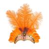 Exquisite Sequin Feather Headband Vintage Masquerade Hair Band  Dance Show